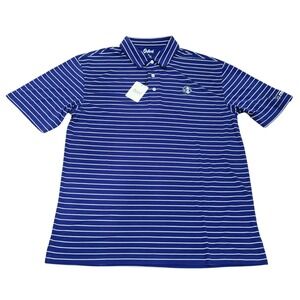Oxford America Boy Scouts of America BSA Polo Shirt Mens XL Purple Stripe NWT